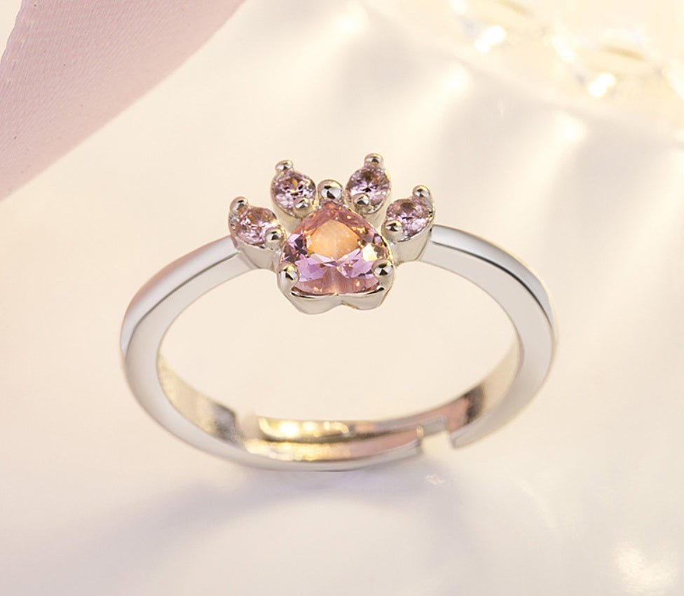 New Cat Bear Dog Paw Ring for Women Jewelry Sets - FASHIONKULTUR
