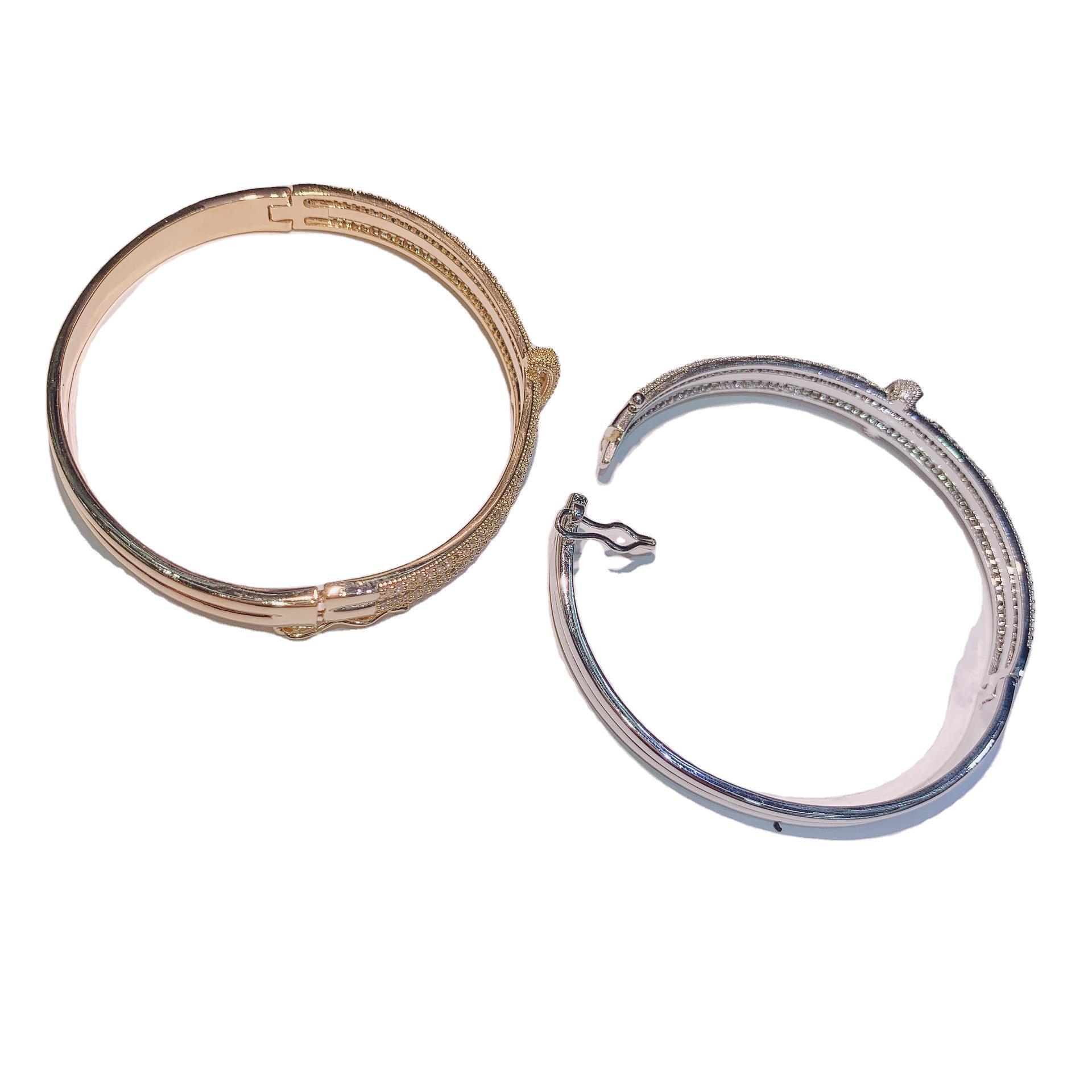 Fashion Simple Micro-inlaid Lock Exquisite Bracelet - FASHIONKULTUR
