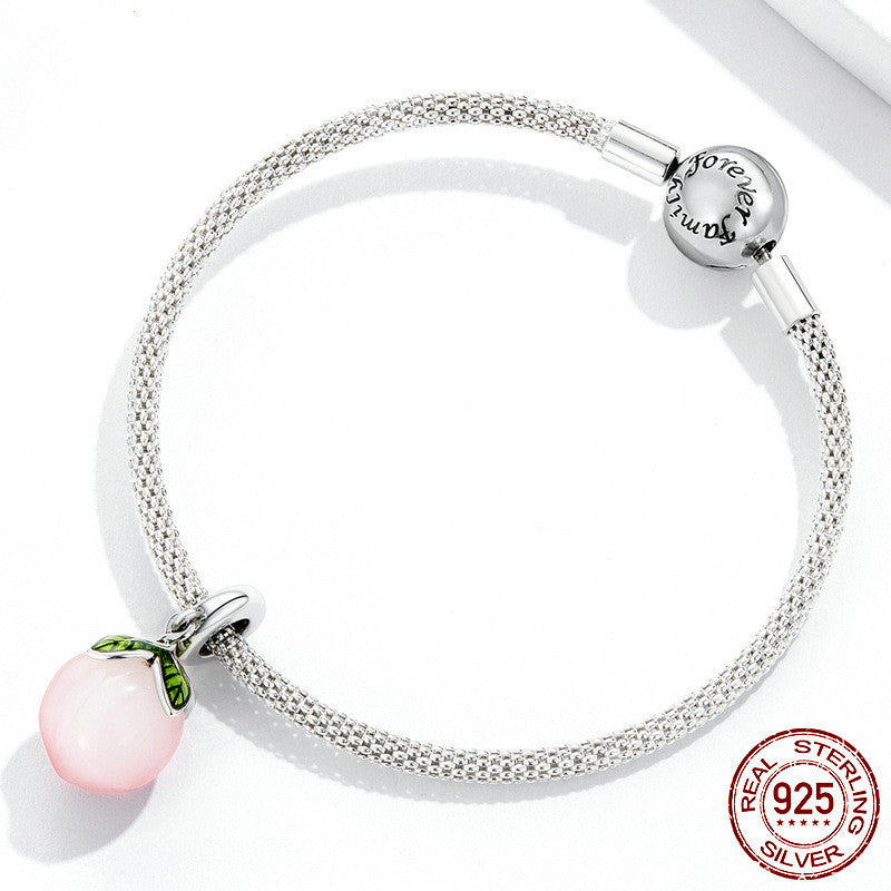 Green Leaf Beaded Green Drip Oil Simple Pendant - FASHIONKULTUR