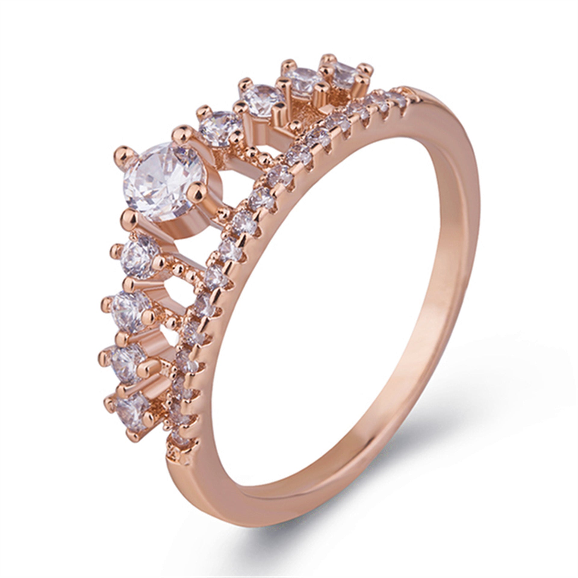 Micro-set crown ring - FASHIONKULTUR