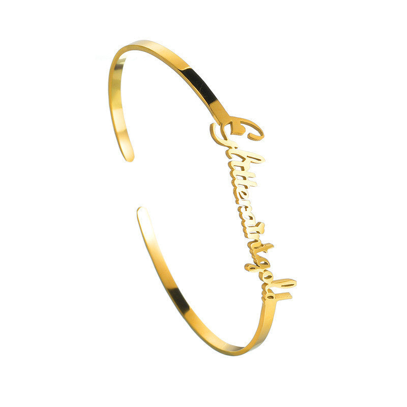 DIY Custom Stainless Steel Name Bracelet - FASHIONKULTUR
