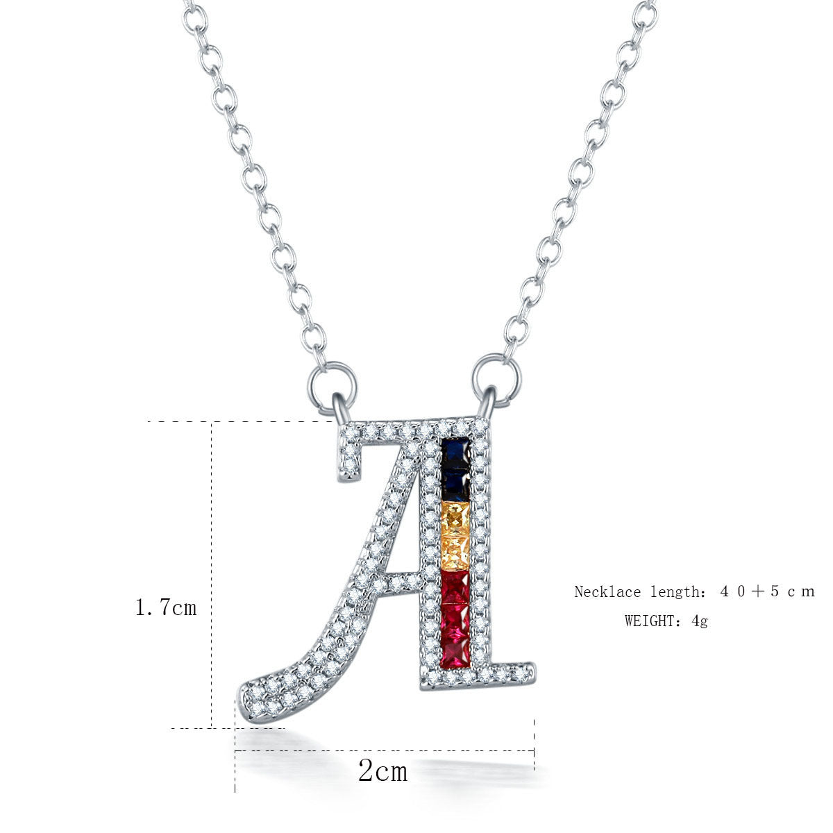 26 letters pendant necklace - FASHIONKULTUR