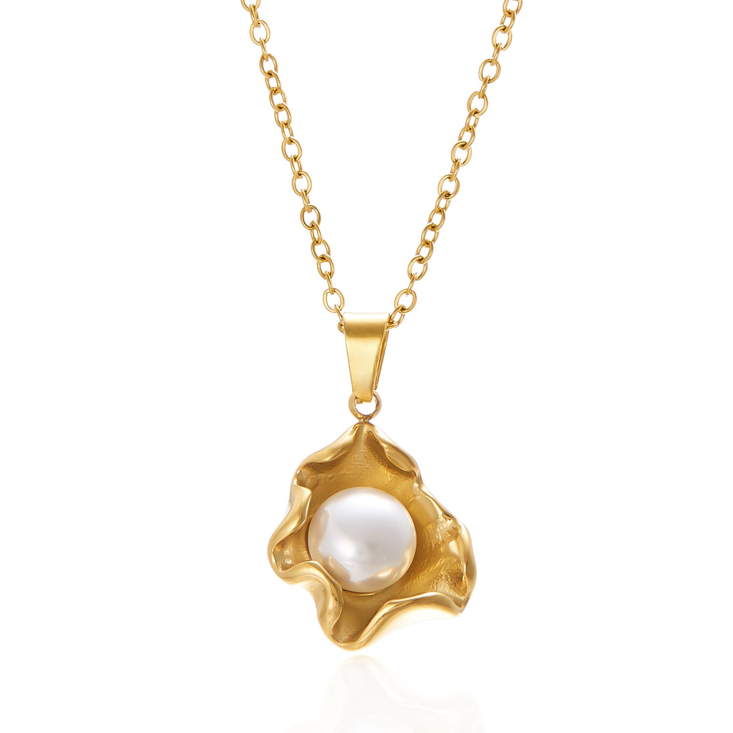 Women's Stainless Steel Necklace Fashion Hollowed-out - FASHIONKULTUR