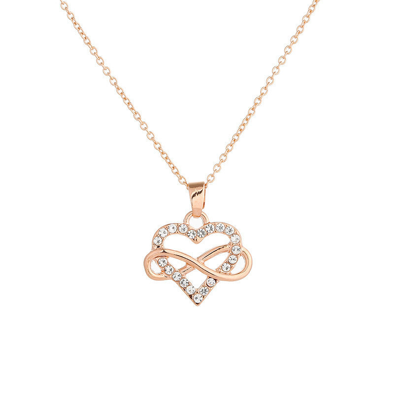 Unlimited Love Necklace Women Wrapped Love Valentine's Day Gifts All Match High-grade Can Not Be Dropped Collarbone Chain - FASHIONKULTUR