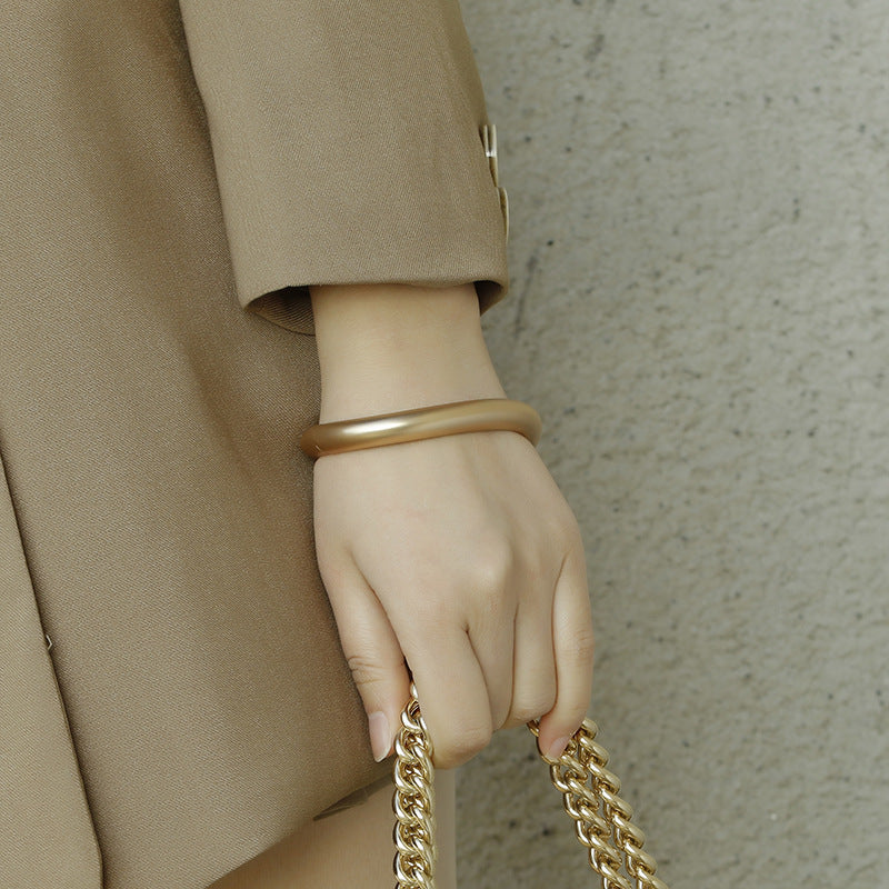 Asymmetric Simple High-grade Irregular Zinc Alloy Bracelet - FASHIONKULTUR