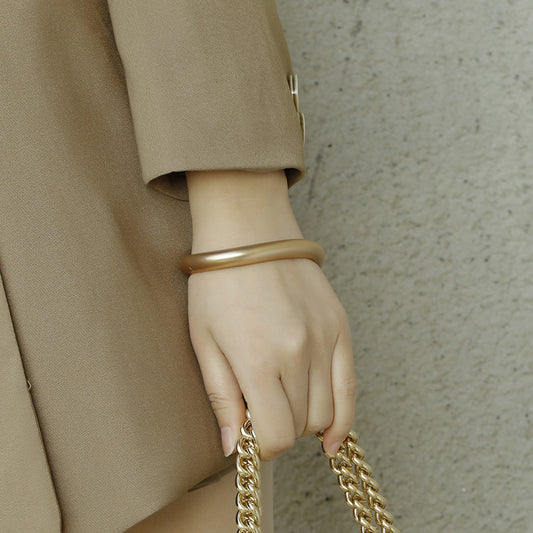 Asymmetric Simple High-grade Irregular Zinc Alloy Bracelet - FASHIONKULTUR