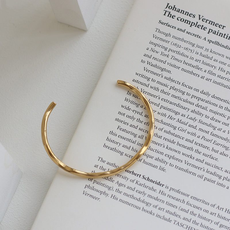 Tree Pattern Wave Irregular Opening Bracelet - FASHIONKULTUR