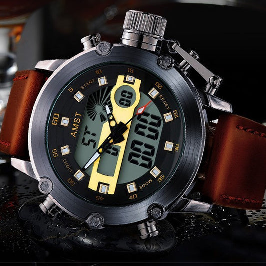 Men's Multi-functional Casual Sports Waterproof Electronic Watch - FASHIONKULTUR