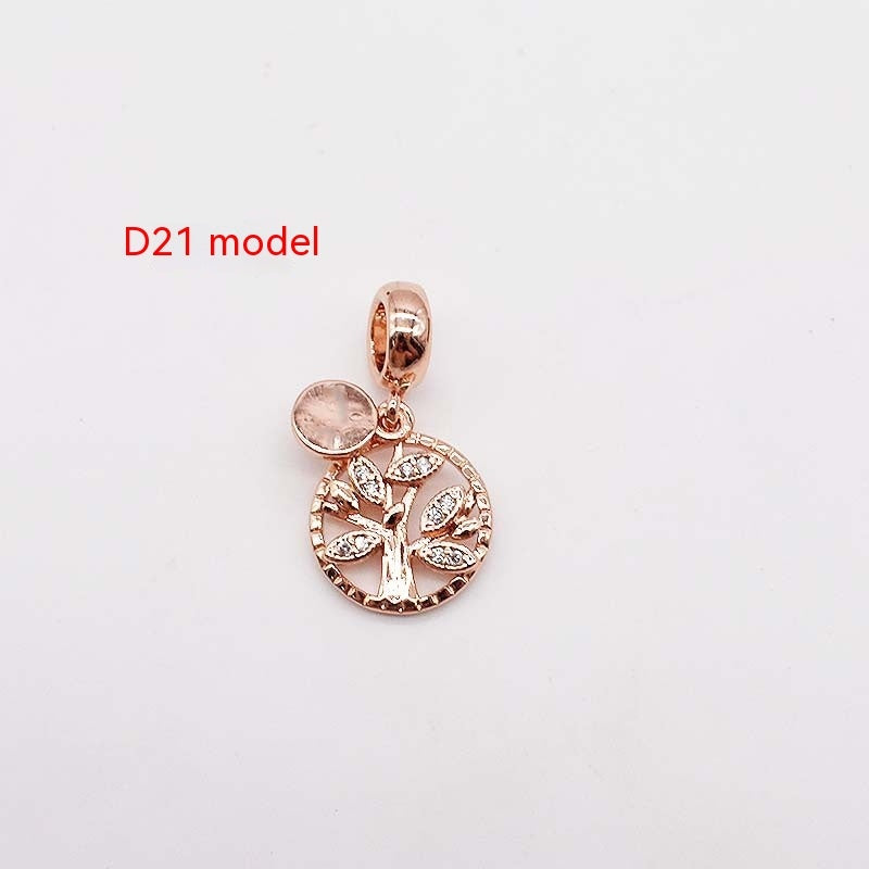 Copper Plating 14K Gold Large Hole Spacer Bead Can String Leather Rope Bracelet Pendant - FASHIONKULTUR