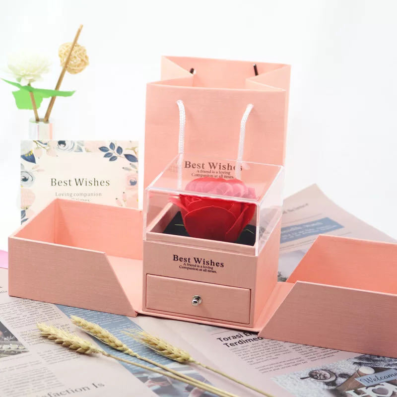 Valentine's Day Plastic Eternal Flower - FASHIONKULTUR