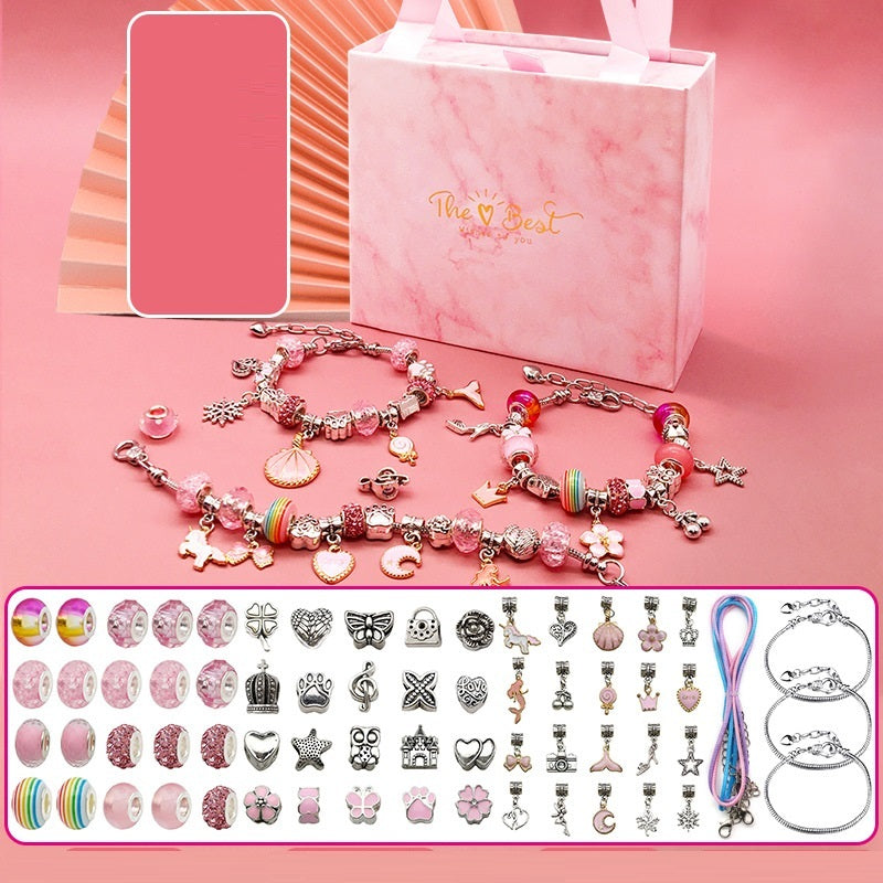 Children's Diy Handmade Beaded Bracelet Creative Jewelry Set Gift Box - FASHIONKULTUR
