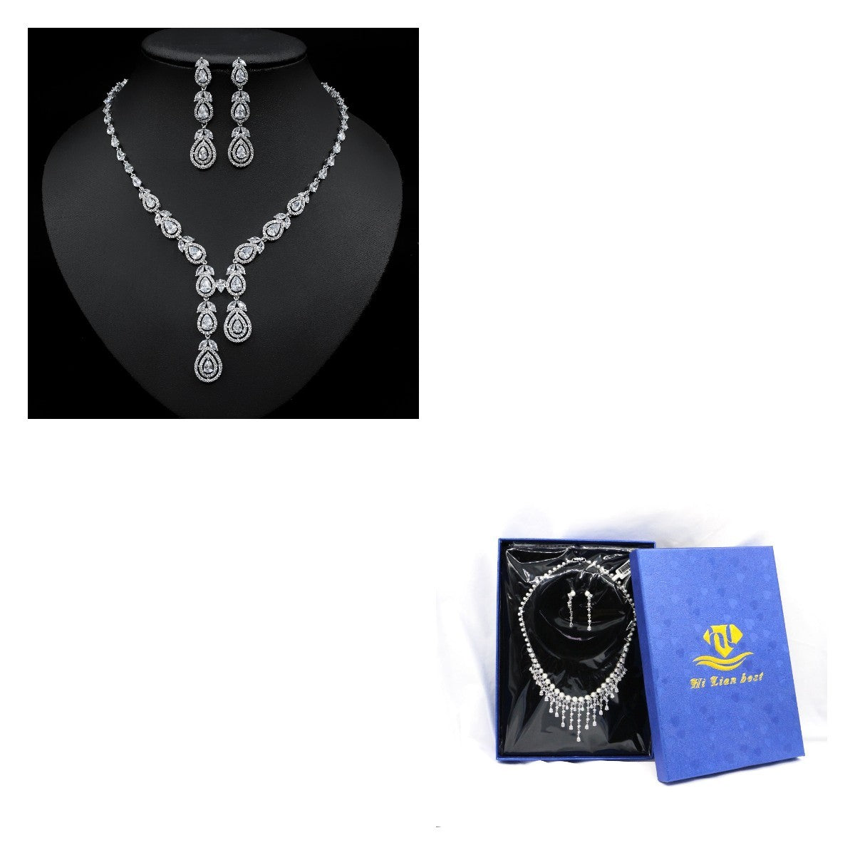 Jewelry Temperament Set Chain Ladies Earrings Necklace Two Piece - FASHIONKULTUR