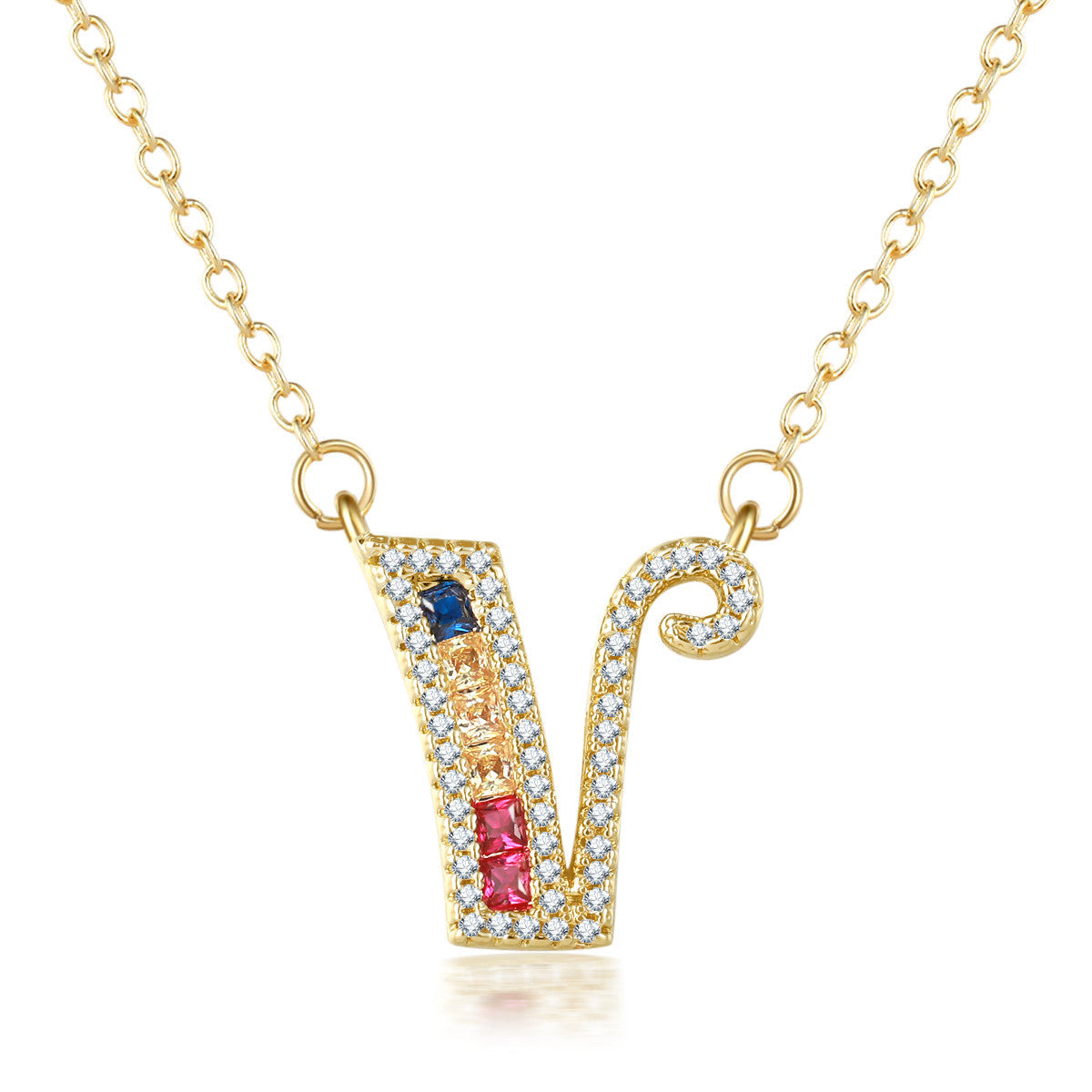 26 letters pendant necklace - FASHIONKULTUR