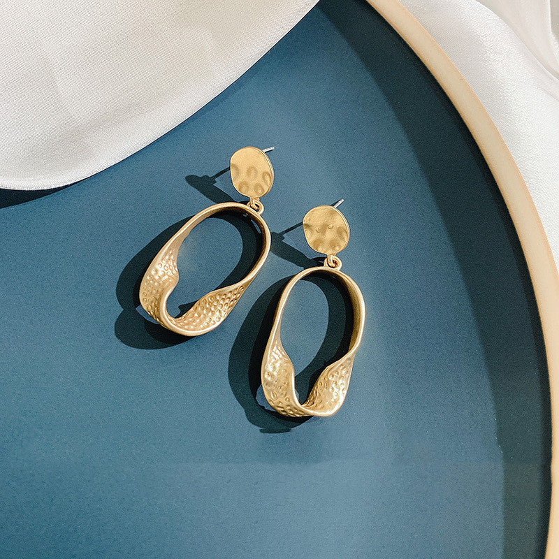 Metal high-quality earrings irregular earrings - FASHIONKULTUR