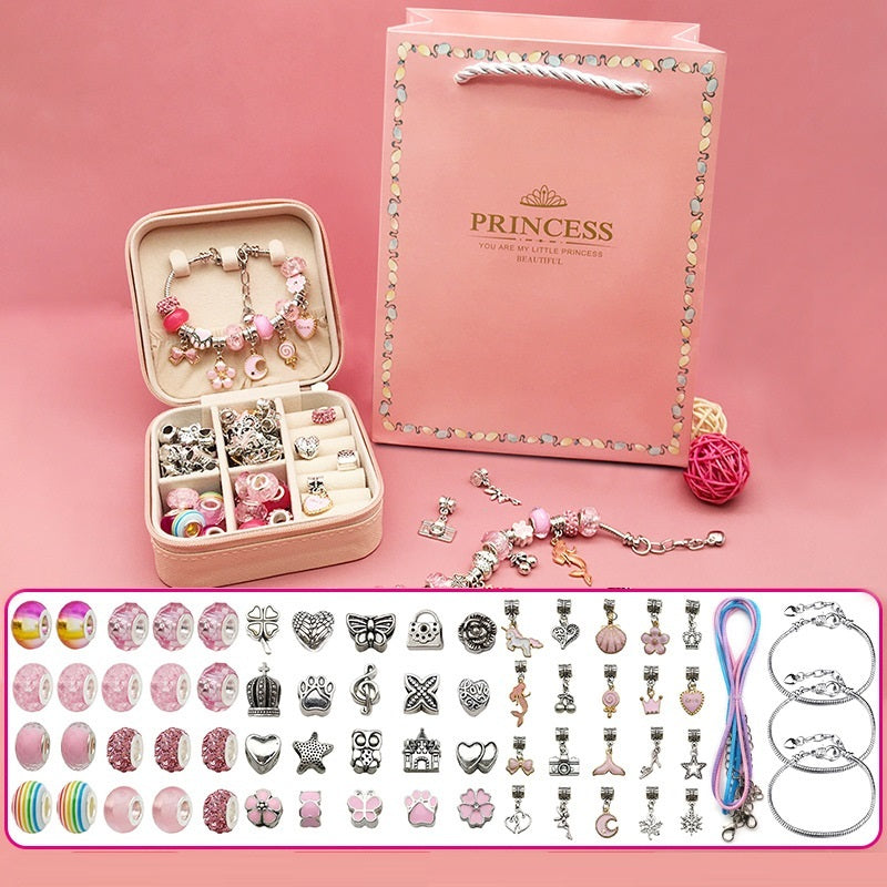 Children's Diy Handmade Beaded Bracelet Creative Jewelry Set Gift Box - FASHIONKULTUR