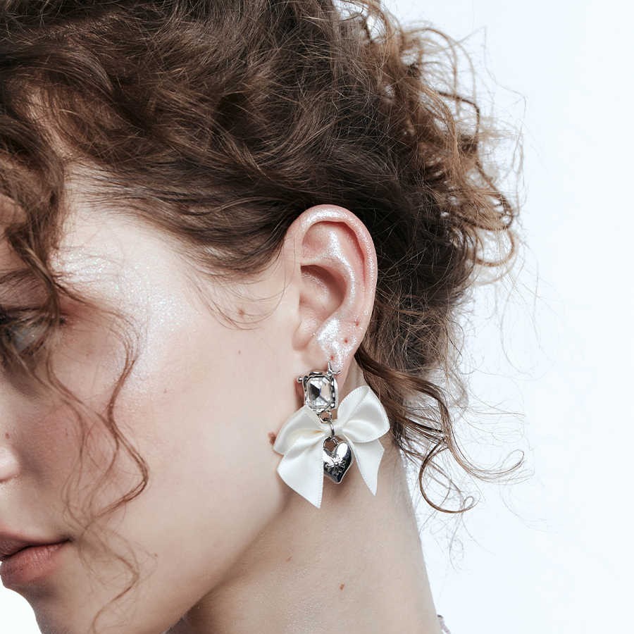 Bow Retro Sweet And High-end Earrings - FASHIONKULTUR