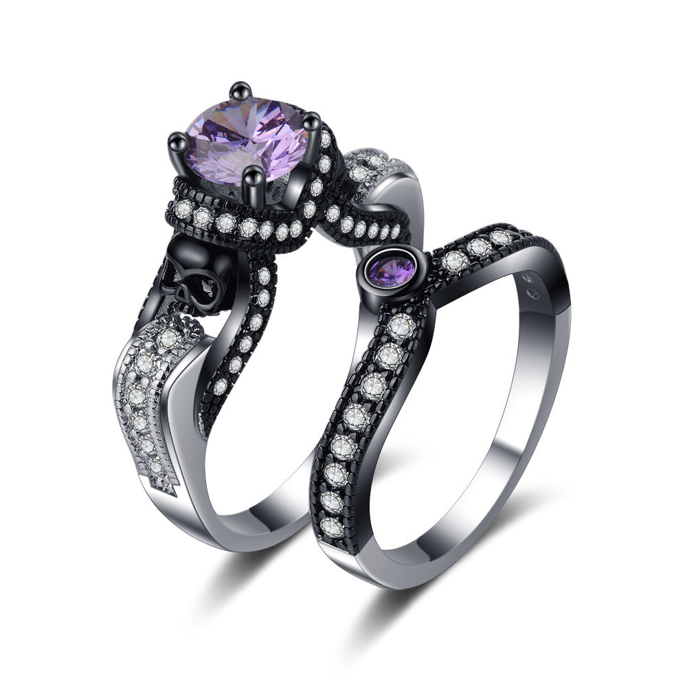 Separation Couple Rings Personalized Punk Retro Style Ring Set - FASHIONKULTUR