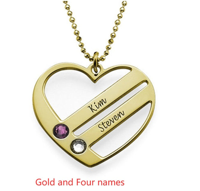 DIY Custom Engraved Name S925 Silver Diamond Necklace - FASHIONKULTUR