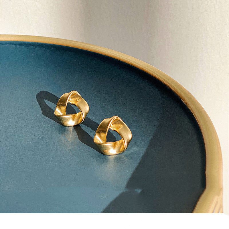 Metal high-quality earrings irregular earrings - FASHIONKULTUR