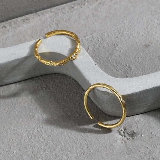 Small Design Irregular Micro-inlaid Zircon Texture - FASHIONKULTUR