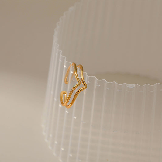Copper Plating 18K Real Gold Ring - FASHIONKULTUR