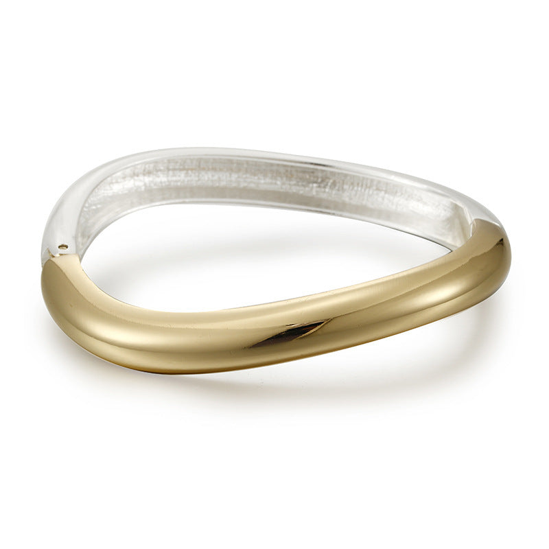 Asymmetric Simple High-grade Irregular Zinc Alloy Bracelet - FASHIONKULTUR
