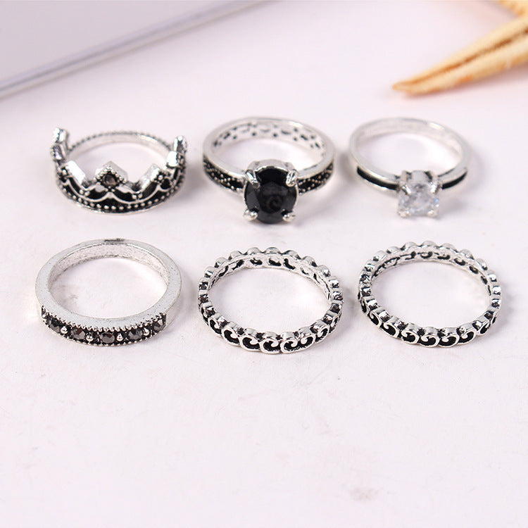Jewelry Fashion Retro Crown All-match Diamond - FASHIONKULTUR