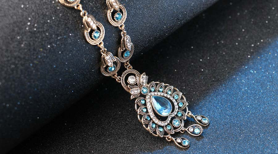 Vintage Indian Jewelry Necklace Earrings Eyebrow Pendant - FASHIONKULTUR