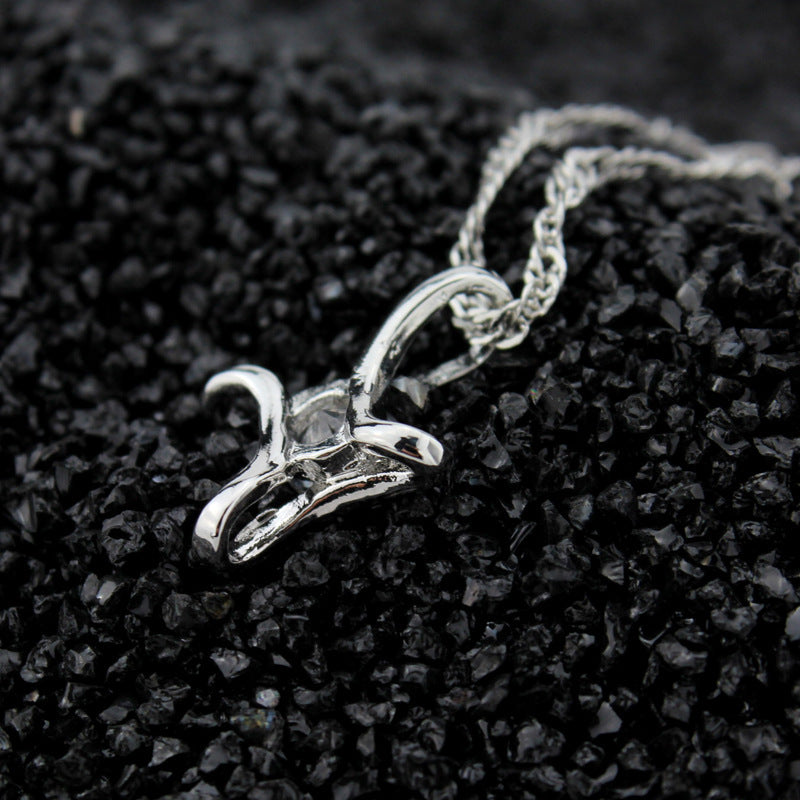 Feminine zircon pendant necklace - FASHIONKULTUR