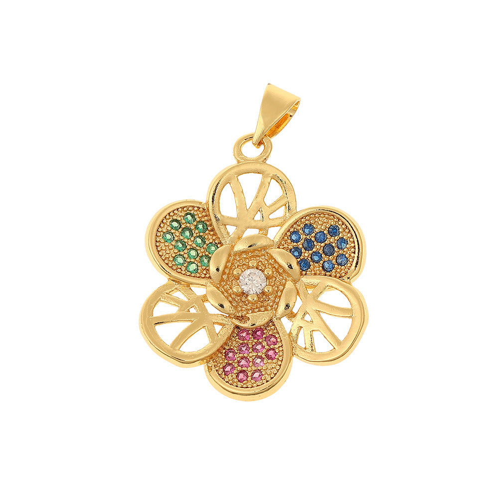 Colorful Zircon Light Luxury Tree Of Life Pendant - FASHIONKULTUR