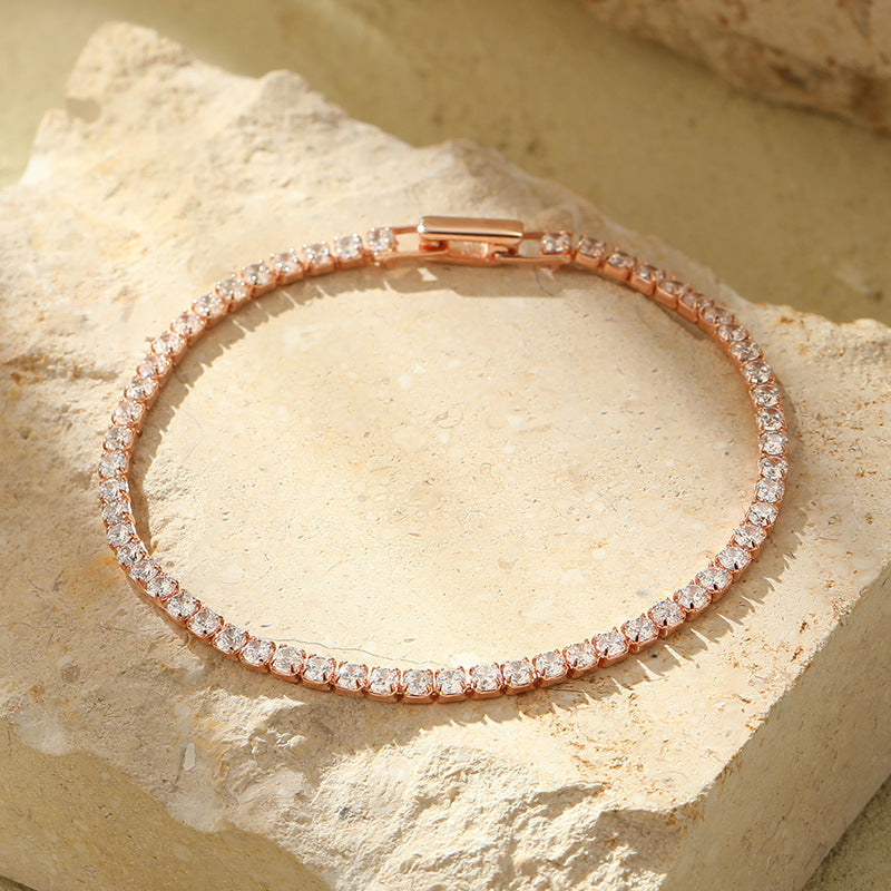 S925 Silver Full Diamond Shining High-grade Bracelet For Women - FASHIONKULTUR