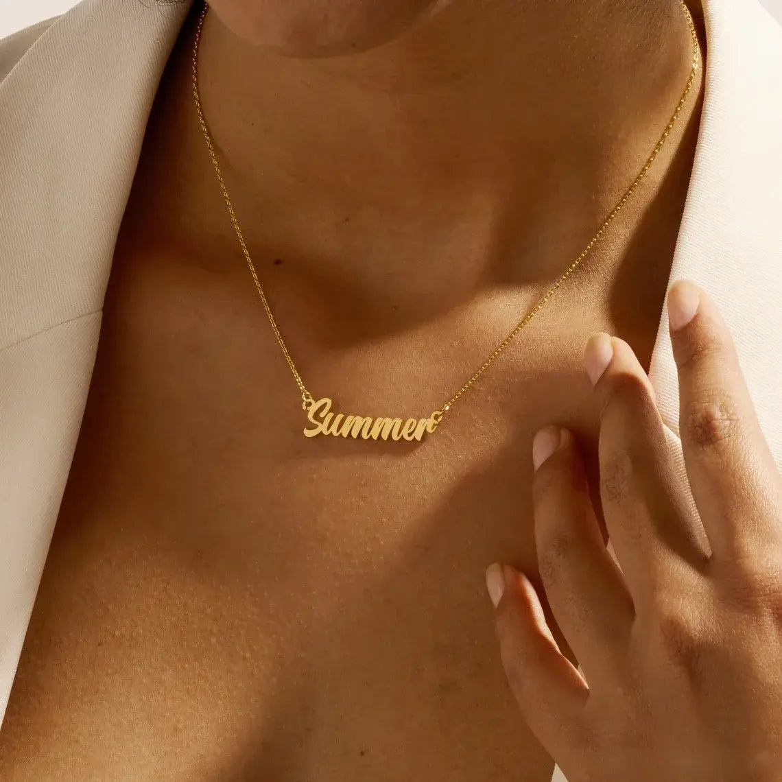 Personalized Cursive Letter Pendant - FASHIONKULTUR