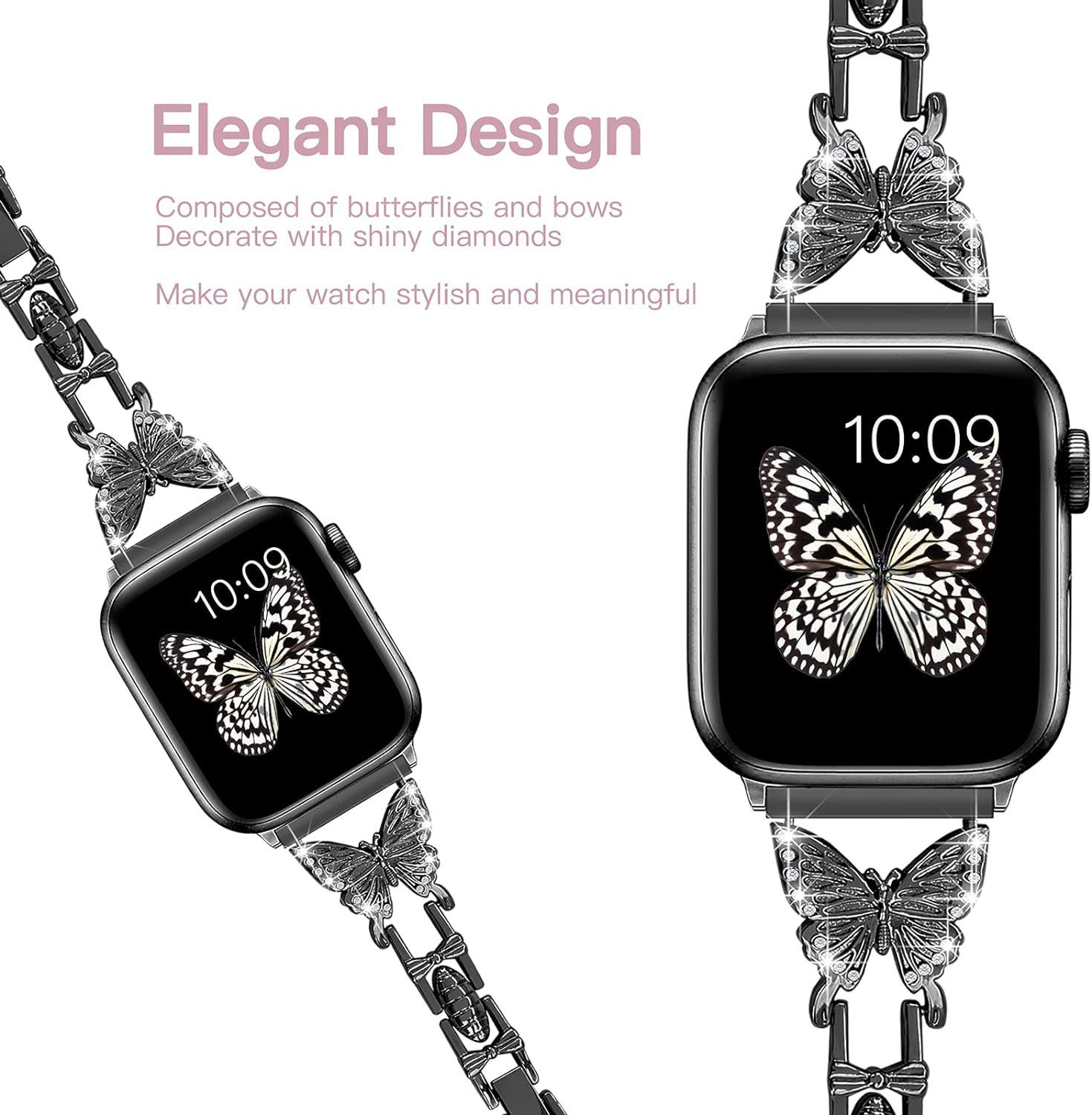 Watch Band Diamond Small Butterfly - FASHIONKULTUR