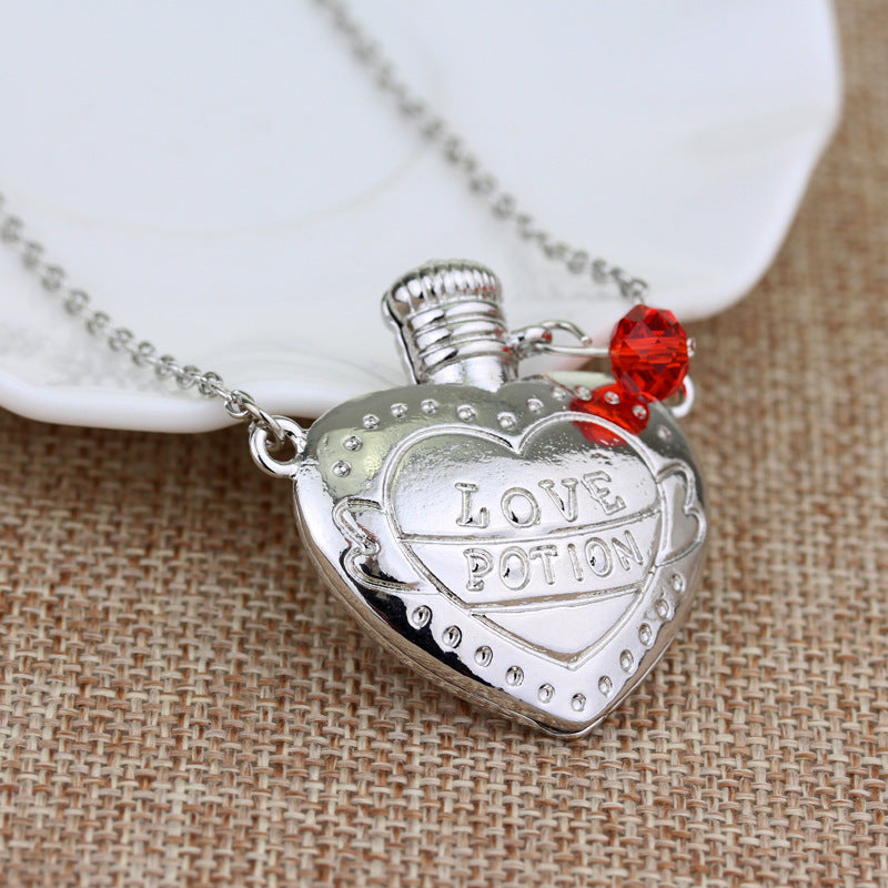 Fashion Necklace Love Poison Love Pill Bottle Pendant Valentines Day Gift - FASHIONKULTUR