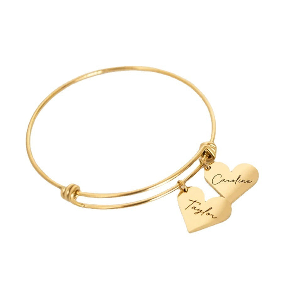Stainless Steel Love Personality Creativity Lettering - FASHIONKULTUR