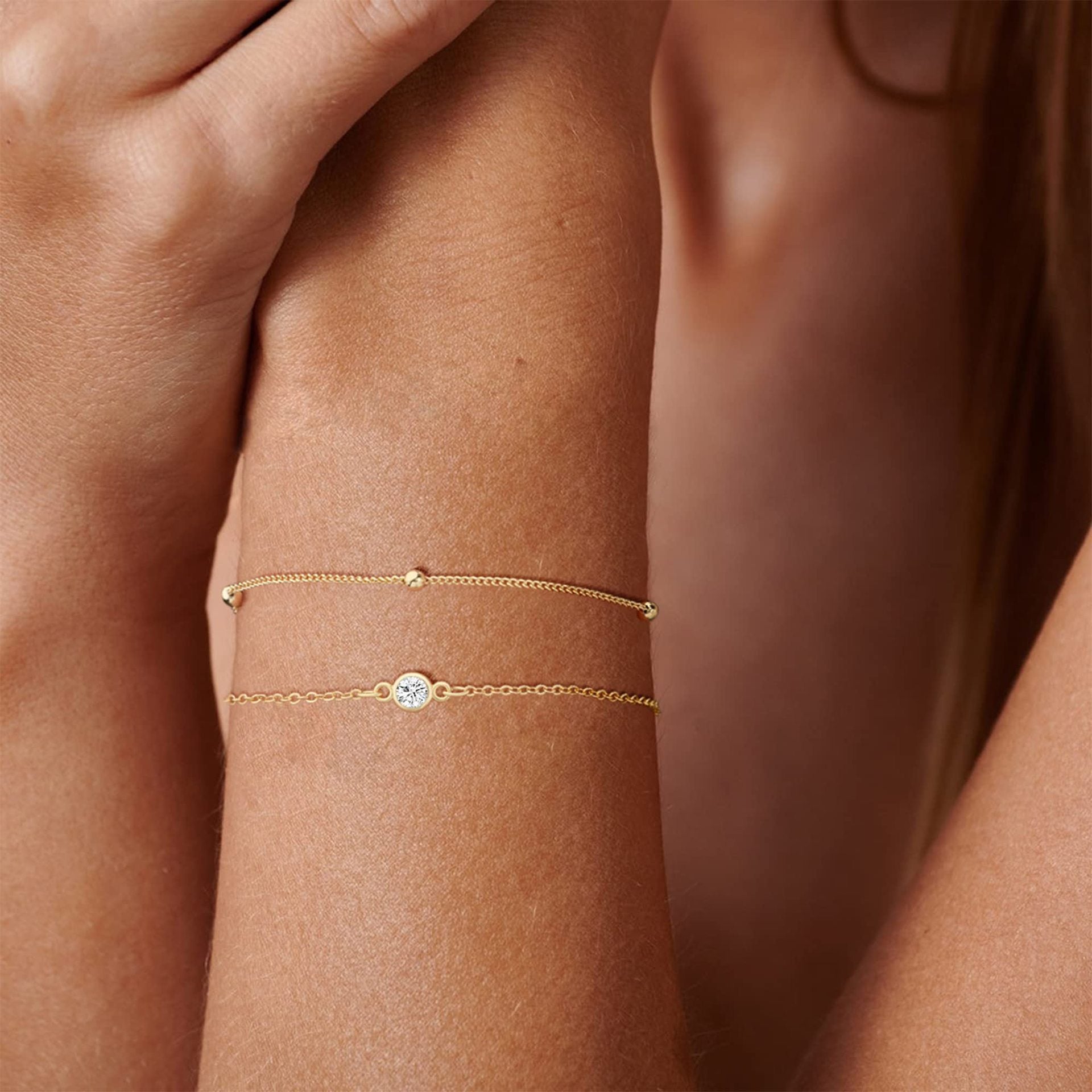 Fashion Simple Bracelet Women's Electroplated Three-piece Set - FASHIONKULTUR