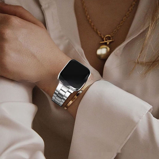 Quick Release Three Beads Small Waist Stainless Steel Watch Strap - FASHIONKULTUR