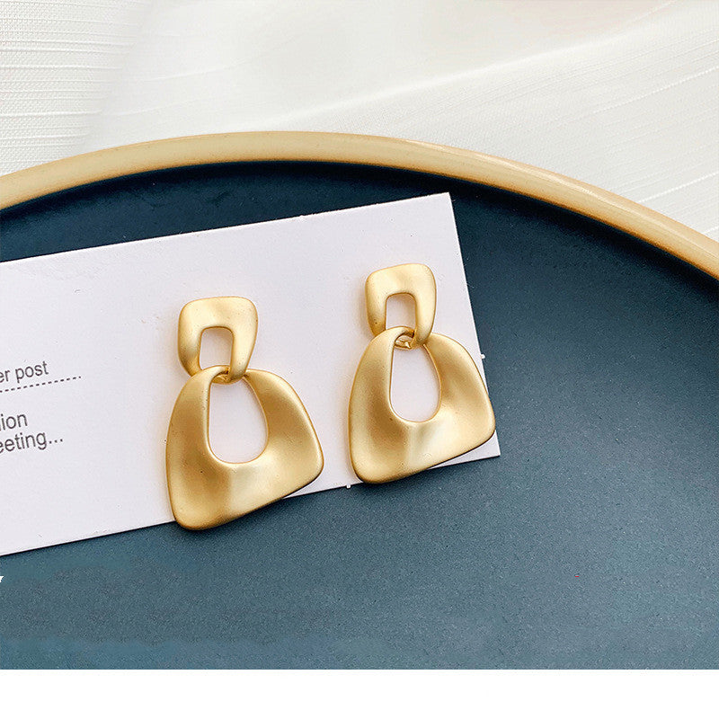Metal high-quality earrings irregular earrings - FASHIONKULTUR