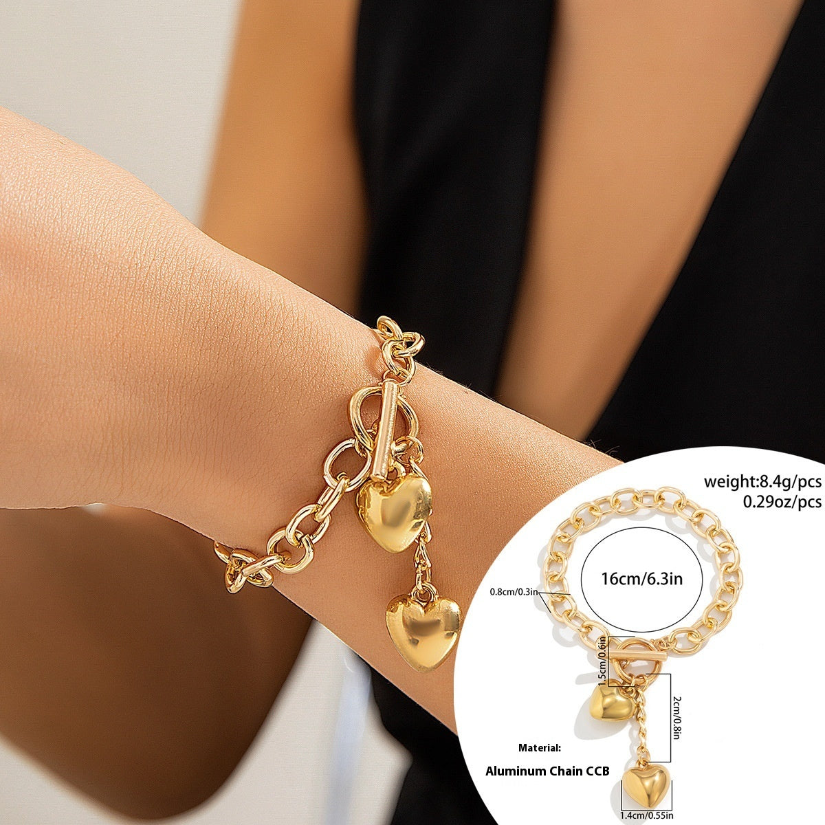 Thick Chain With Shiny Lock And Key Pendant Necklace For Women Trendy Ladies Accessories On The Neck Fashion Jewelry Female - FASHIONKULTUR