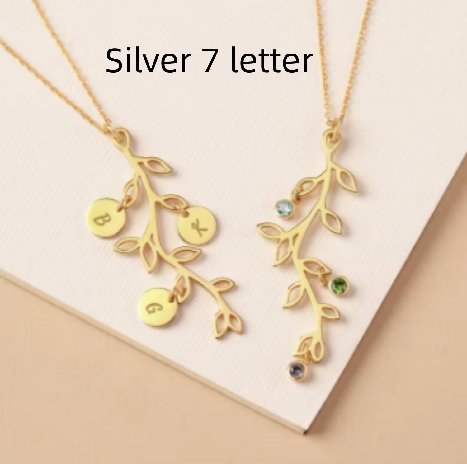 Stainless Steel Necklace Birthstone Personality - FASHIONKULTUR