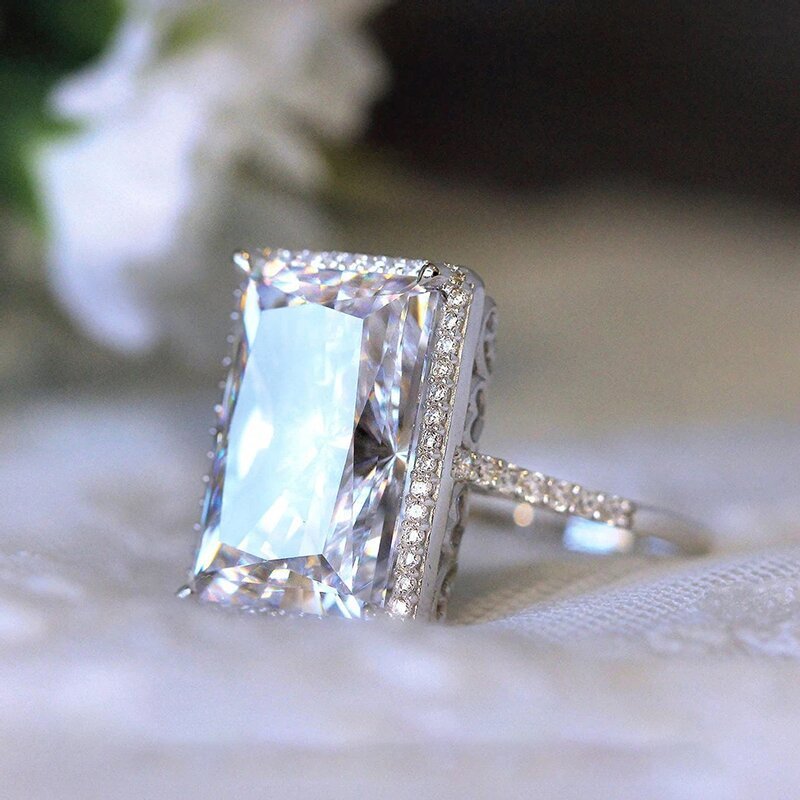 Bright Rectangular Eye-catching Ring Fashion Simple - FASHIONKULTUR