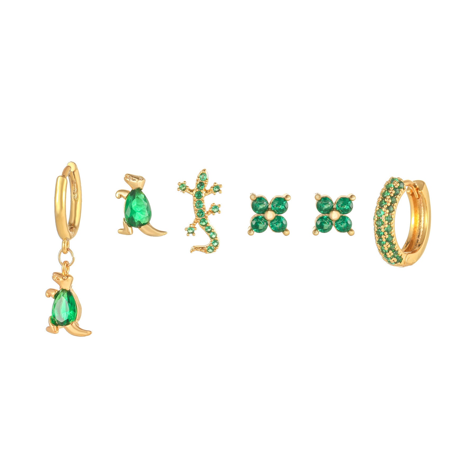 Fashion Micro Set Zircon Dinosaur Animal Jewelry - FASHIONKULTUR