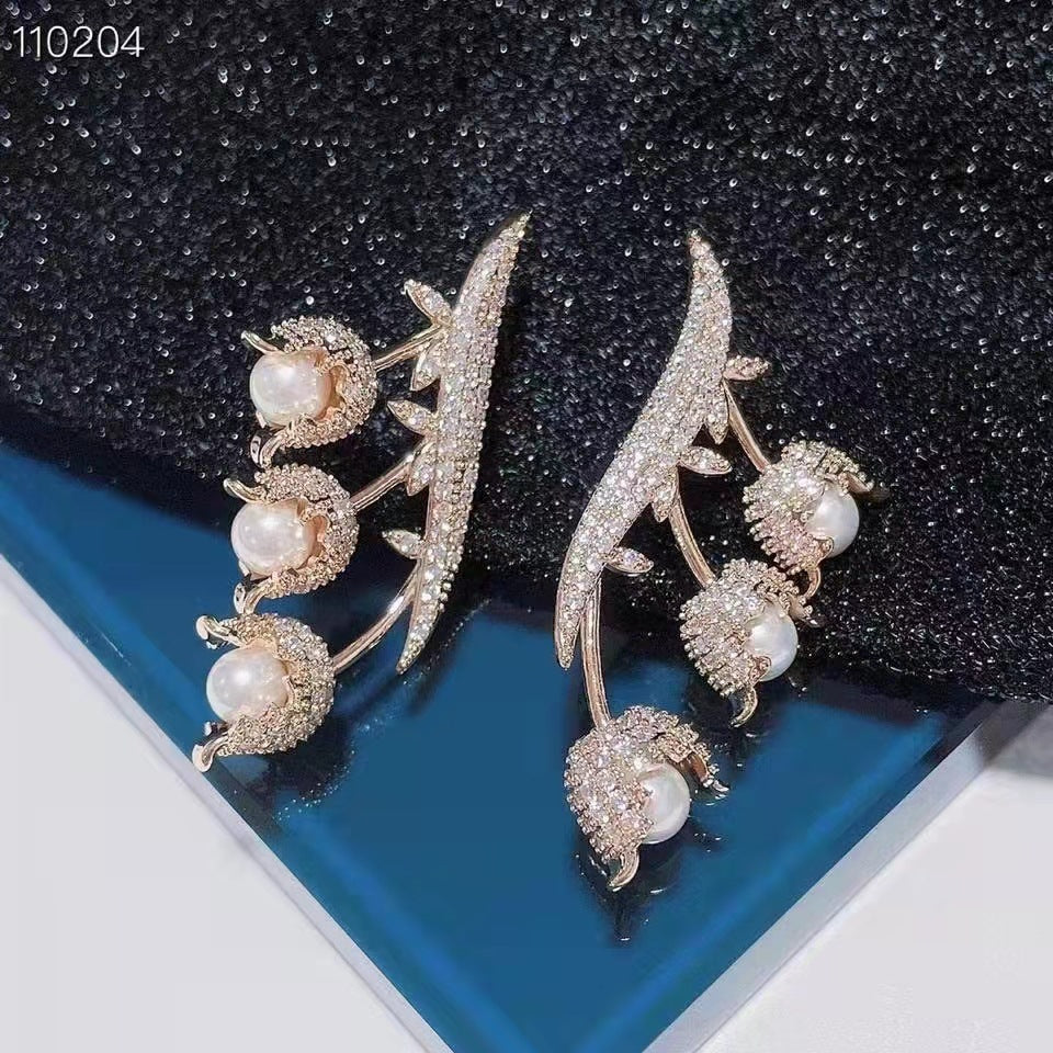 Women's Fashionable Shiny Flower Simple Earrings - FASHIONKULTUR