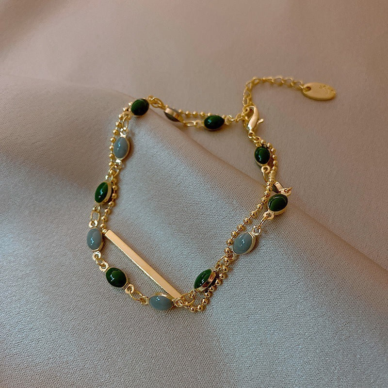 Real Gold Plating Korean Dongdaemun Fashion Retro Bracelet Women - FASHIONKULTUR