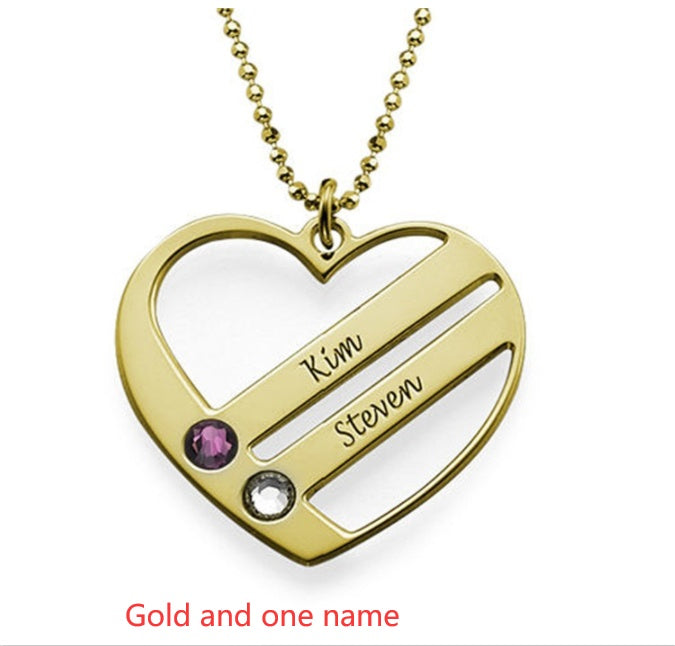 DIY Custom Engraved Name S925 Silver Diamond Necklace - FASHIONKULTUR