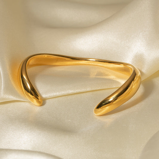 Fashion Stainless Steel Irregular Bracelet Jewelry - FASHIONKULTUR