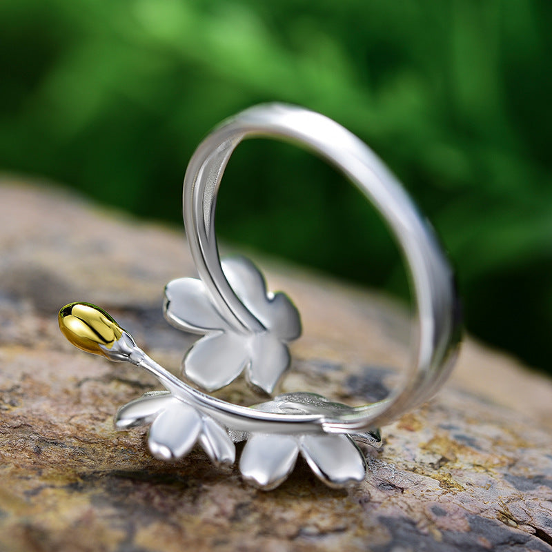 Women's Hand-Designed Forget-Me-Not Ring - FASHIONKULTUR
