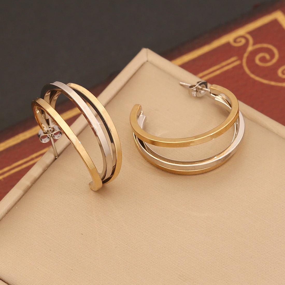 Personalized Linear Stainless Steel Earrings - FASHIONKULTUR