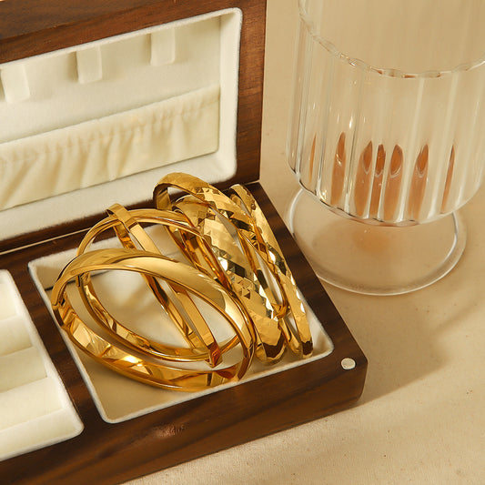 Ins Style Diamond-shaped Sparkling Titanium Steel Bracelet Does Not Fade - FASHIONKULTUR