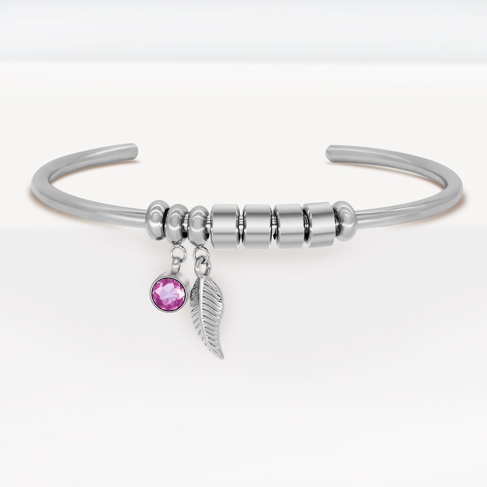 Diy Beaded Lettering Stainless Steel Bracelet - FASHIONKULTUR
